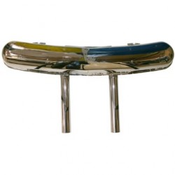 Sportschalldämpfer, hinten, Edelstahl, poliert