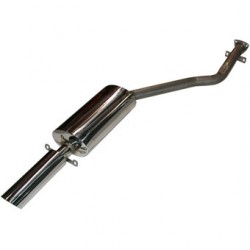 Sportschalldämpfer, hinten, Edelstahl. Mit TÜV, poliert