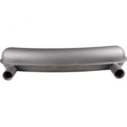 Racing-Schalldämpfer mit 2 Ø70 mm Endrohre, keine Straßenbenutzung. 92.213 benötigt für montage auf 91.019S und 91.020S