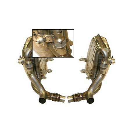 Sportschalldämpferanlage, Edelstahl, m/Abgasventile