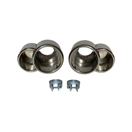 Endrohrsatz, links/rechts, Edelstahl