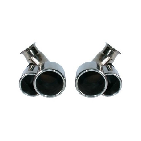 Ändrör, Set, Turbo Look, Rostfritt