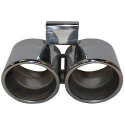 Endrohr, Dual Look, Edelstahl