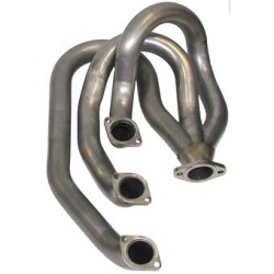 Exhaust racing heat exchanger without heating function, Ø45 mm aussen, Edelstahl, rechts. Modifikation kann erforderlich sein.