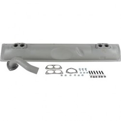 Schalldämpfer, hinten, komplett mit Ø45 mm Endrohr und Montiersatz