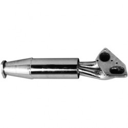 Vorschalldämpfer, Edelstahl, Poliert. Mit TÜV