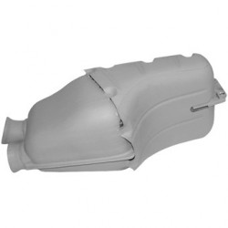 Schalldämpfer, hinten, Edelstahl. Mit TÜV