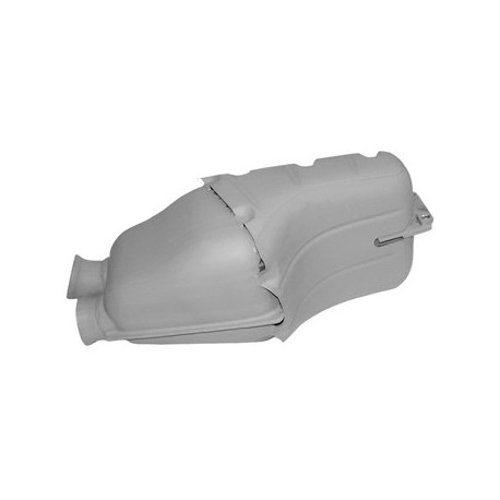 Schalldämpfer, hinten, Edelstahl. Mit TÜV