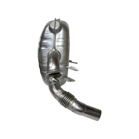 Standard Schalldämpfer, Edelstahl, OE-Style, links. Mit TÜV