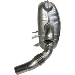 Standard Schalldämpfer, Edelstahl, OE-Style, rechts. Mit TÜV