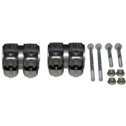 Mounting kit for rear exhaust with clamps, nuts & bolts