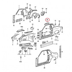 Filler Plate Roof Frame Inner, Driver Side,